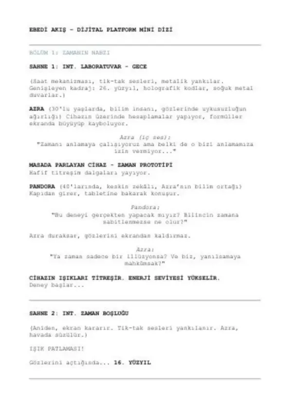 Ebedi Akış first page