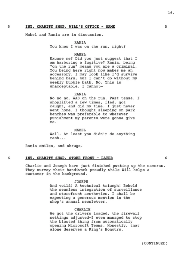 Good Will sample page