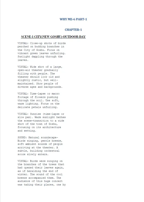 WHY ME-6 PART-1 first page