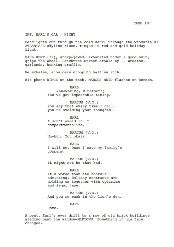 Under The Christmas Lights first page