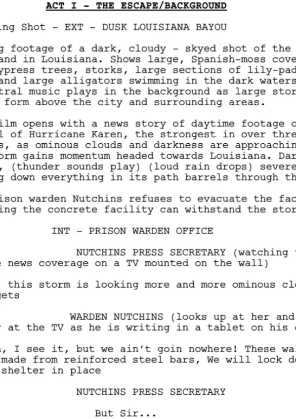 Secrets first page