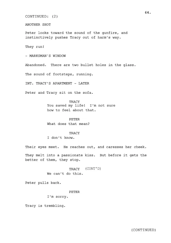 TRACY'S DREAM sample page
