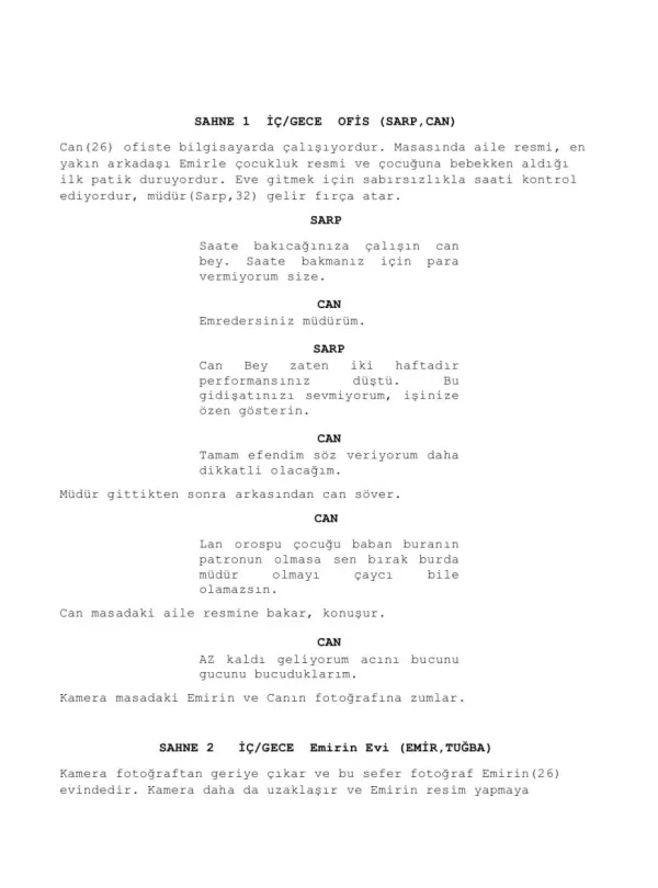 HAYAT FİLM DEĞİLDİR  first page