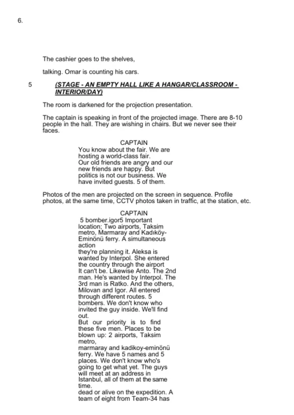 SPECIAL UNIT sample page