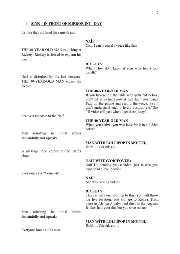URINAL sample page