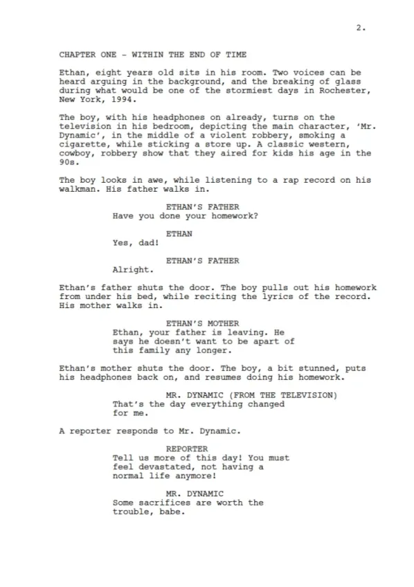 The Art of Threat first page