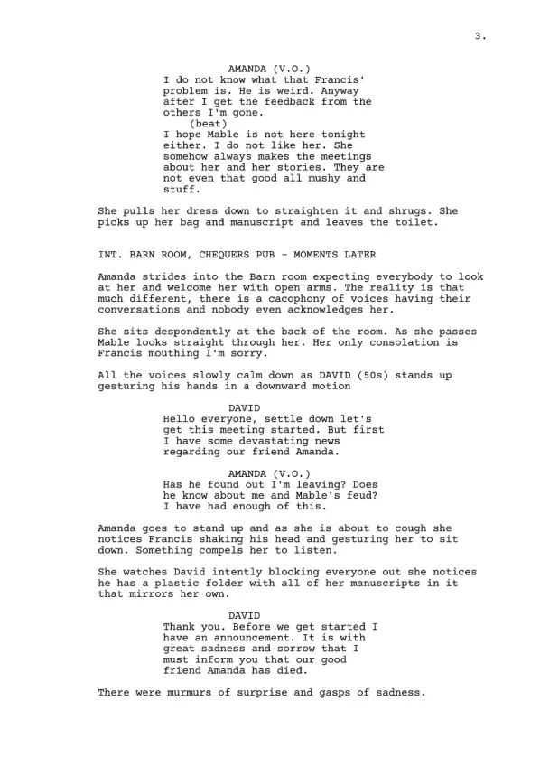 Whatever Happened to Amanda sample page