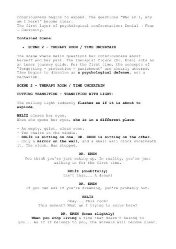 Second Time sample page