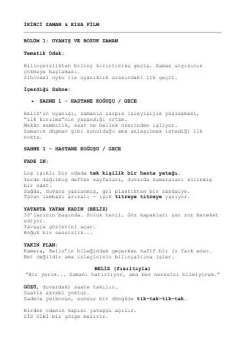 İkinci Zaman first page thumbnail