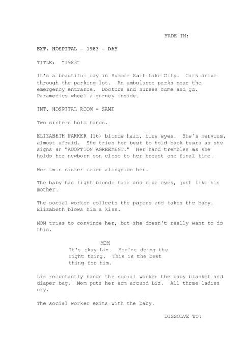 TRACY'S DREAM first page thumbnail