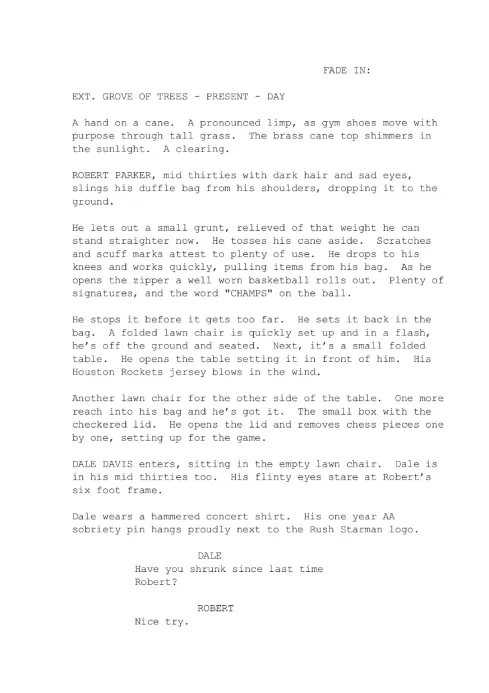 THE CHESS GAME first page thumbnail