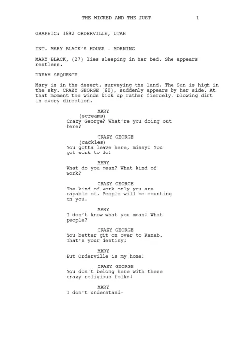 The Wicked And The Just first page thumbnail