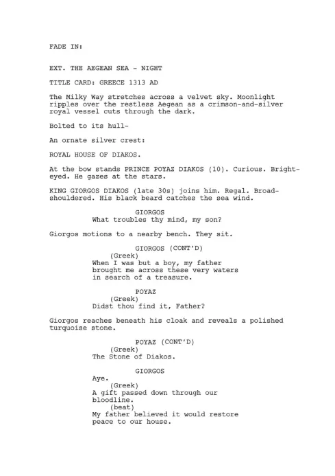 Diakos: The Black Water Warrior first page thumbnail