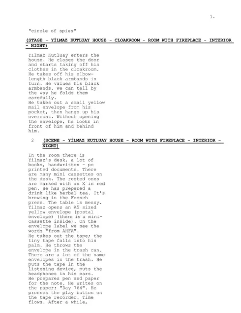 CIRCLE OF SPIES first page thumbnail