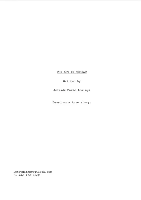 The Art of Threat first page thumbnail