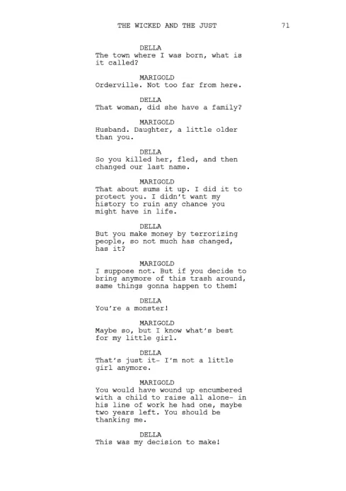 The Wicked And The Just sample page thumbnail