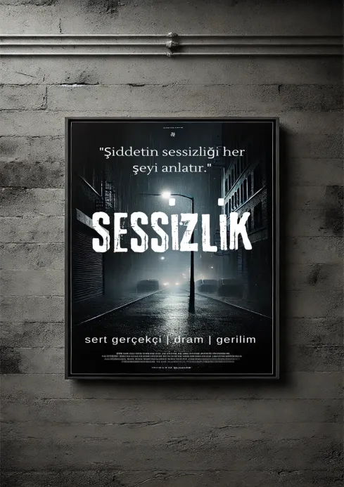 Sessizlik scenario poster